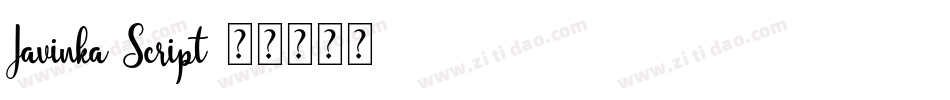 Javinka Script字体转换